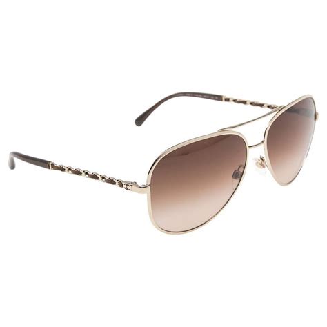 chaine chanel pour lunette|Chanel aviator sunglasses women's.